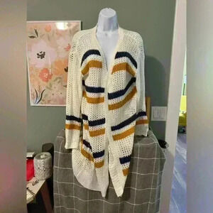 Doe & Rae from Evereve stripped cardi/duster Med